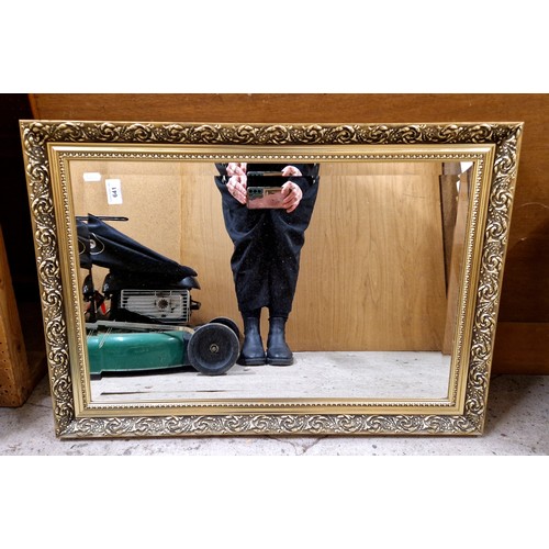 641 - Gilt framed wall mirror