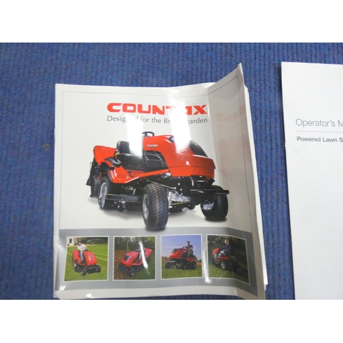 397 - Ride on lawnmower, Countax C500H 2012 model fully working comes with grass box, one key and powered ... 