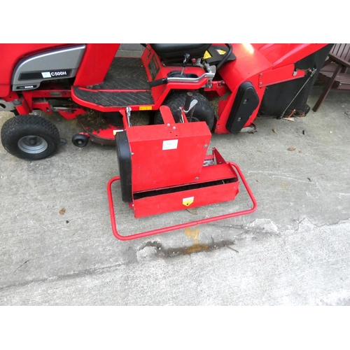 397 - Ride on lawnmower, Countax C500H 2012 model fully working comes with grass box, one key and powered ... 