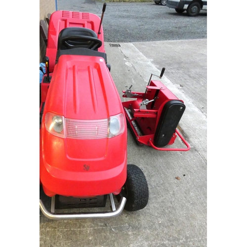 397 - Ride on lawnmower, Countax C500H 2012 model fully working comes with grass box, one key and powered ... 