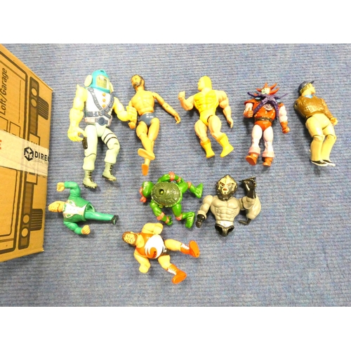 428 - Box of 80's action figures including He-Man, Star Wars etc.