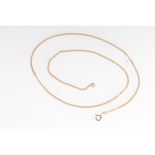 701 - Fine 9ct gold necklace, 7.6g.