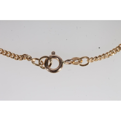 701 - Fine 9ct gold necklace, 7.6g.