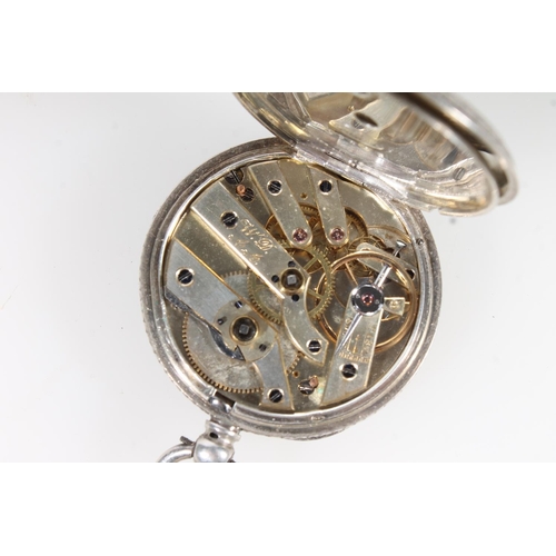 765 - Two sterling silver cased pocket watches, one with silver dial and gold hands (2). 