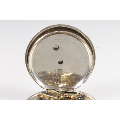 765 - Two sterling silver cased pocket watches, one with silver dial and gold hands (2). 