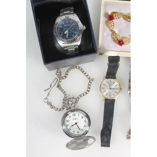 775 - Gents rotary wristwatch, a collection of costume jewellery, Ben Sherman watch etc.