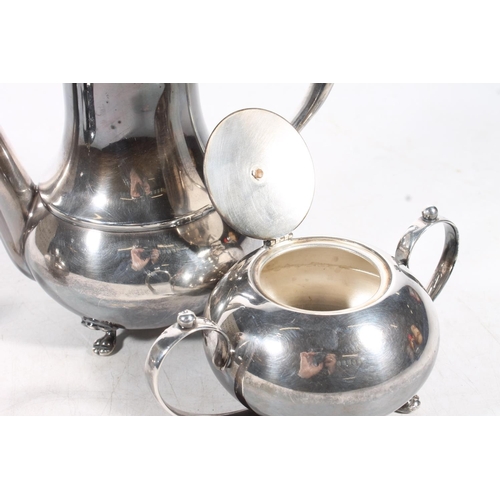 11 - 1930s silver-plated three-piece teaset.