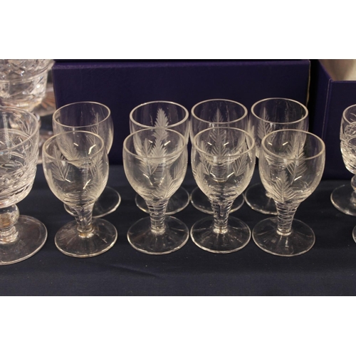 15 - Suite of Edinburgh Crystal, and other, glassware.