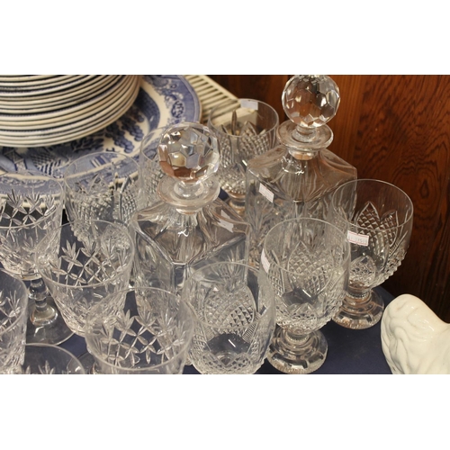 23 - Edinburgh Crystal glassware to include decanters, etc.