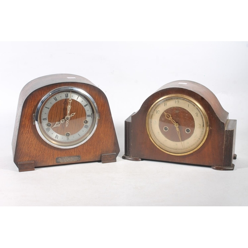 45 - Two mid-20th century mantel clocks.