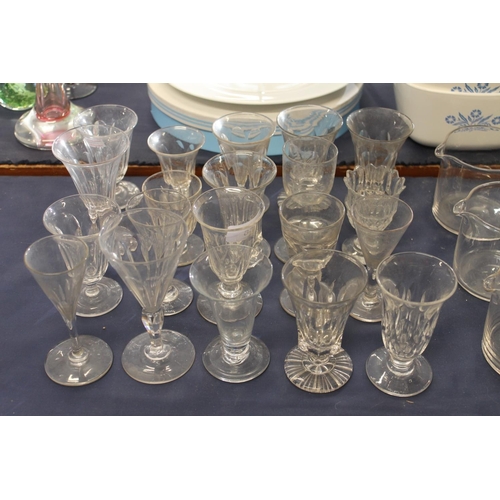 66 - Twenty Victorian drinking glasses and glassware.