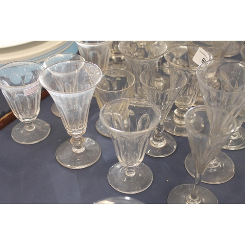 66 - Twenty Victorian drinking glasses and glassware.