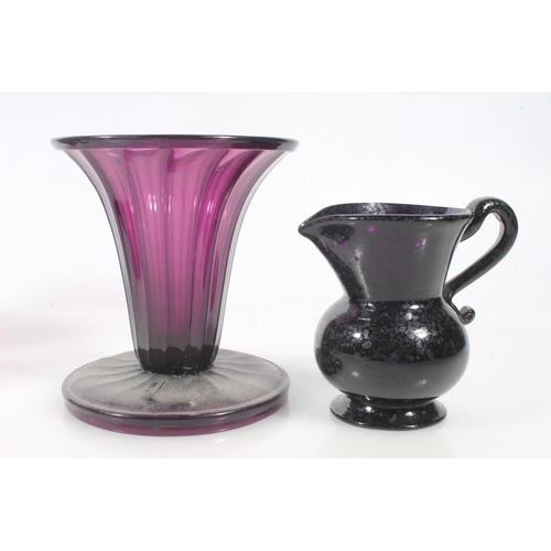 67 - Victorian to early 20th century amethyst glassware.  (4)