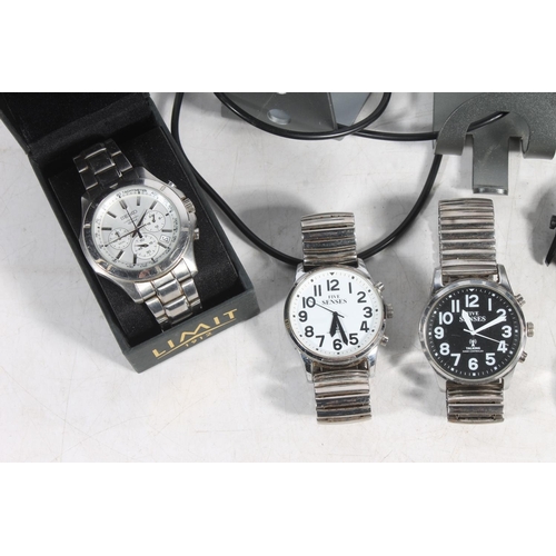 793 - Collection of wristwatches including Seiko chronograph, zodiac pocket watch and others.