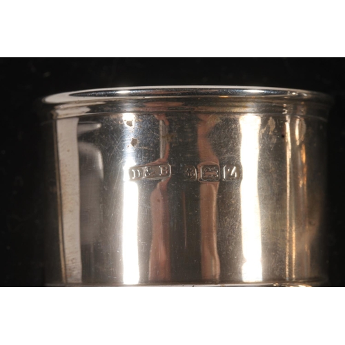 818 - Cased sterling silver condiment set, D&B, Birmingham, 60g.