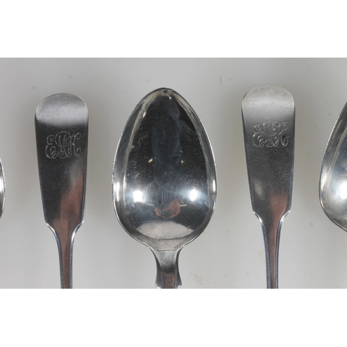 820 - Set of eight sterling silver teaspoons, Geroge O'Neill, Glasgow, 98g.