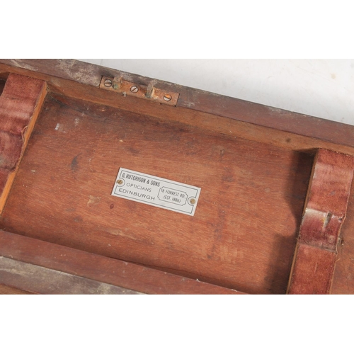 222 - WWI Ottway & Co. Ltd of Ealing telescope dated 1918, 65cm long, and a boxed surveyor's level.&nb... 