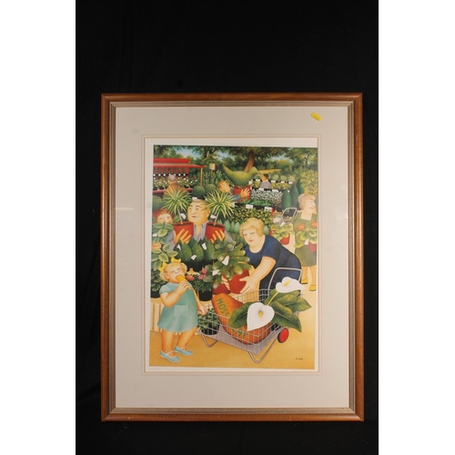 506 - BERYL COOK (British 1926-2008), Garden Centre, print, pencil signed lower right, limited edition 687... 