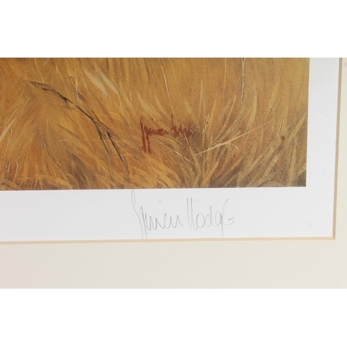 511 - SPENCER HODGE, Leopards, print, pencil signed lower right, limited edition 481/500, Chelsea Green Ed... 