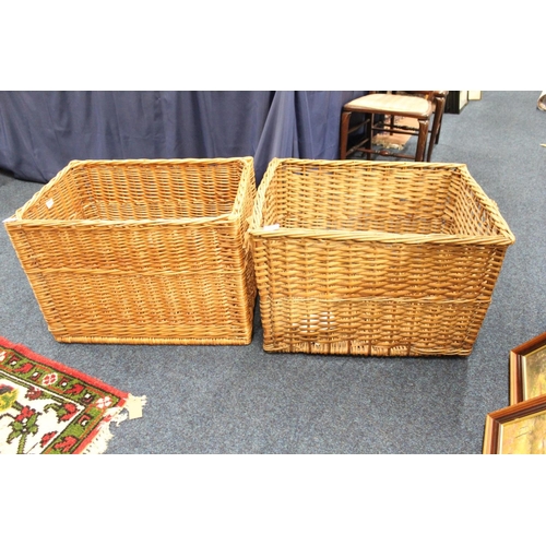 982 - Two wicker baskets.