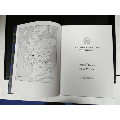 159 - KILCHURN HERITAGE.  Facsimile of The Black Book of Taymouth with accompanying volume & charter i... 