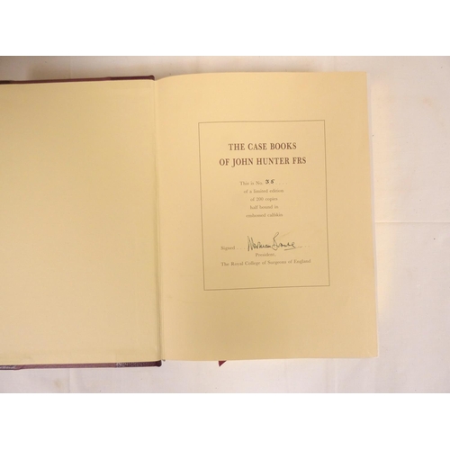 198 - ALLEN ELIZABETH & others (Eds).  The Case Books of John Hunter FRS. Ltd. ed. 35/200. C... 