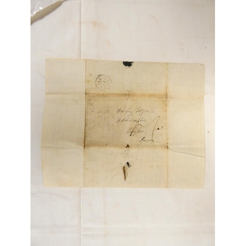 218 - Detailed manuscript letter, 1818 from W. Herbert, Temple, May 12th, to W. H. Darby, Addiscombe.  Com... 