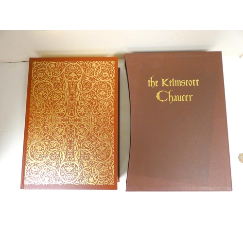 263 - FOLIO SOCIETY.  The Kelmscott Chaucer.  Facsimile ed. Red cloth gilt in slip case. 2008.... 