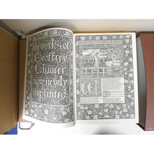 263 - FOLIO SOCIETY.  The Kelmscott Chaucer.  Facsimile ed. Red cloth gilt in slip case. 2008.... 