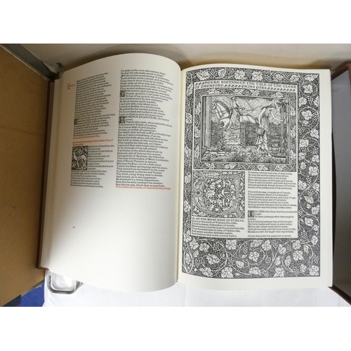 263 - FOLIO SOCIETY.  The Kelmscott Chaucer.  Facsimile ed. Red cloth gilt in slip case. 2008.... 