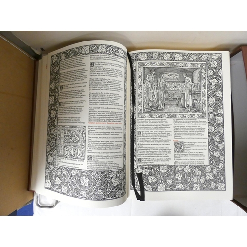 263 - FOLIO SOCIETY.  The Kelmscott Chaucer.  Facsimile ed. Red cloth gilt in slip case. 2008.... 