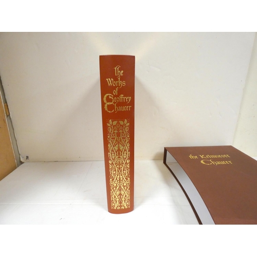 263 - FOLIO SOCIETY.  The Kelmscott Chaucer.  Facsimile ed. Red cloth gilt in slip case. 2008.... 