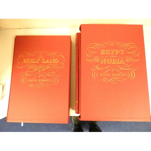 264 - FOLIO SOCIETY.  David Roberts, The Holy Land, Syria, Idumea and Arabia & Egypt and Nubia.  2 vol... 