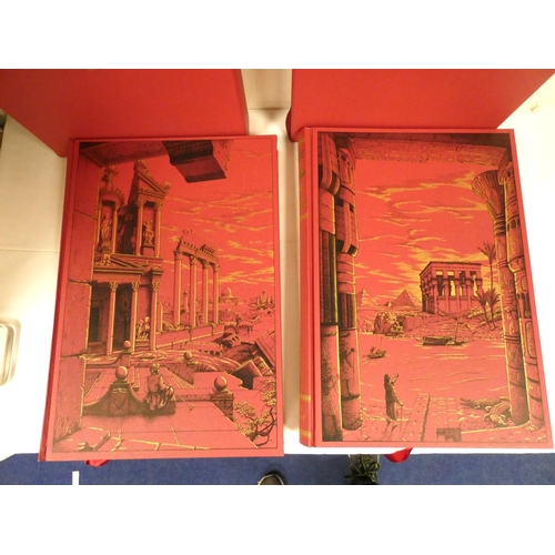 264 - FOLIO SOCIETY.  David Roberts, The Holy Land, Syria, Idumea and Arabia & Egypt and Nubia.  2 vol... 