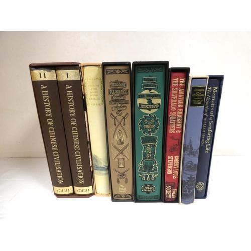 269 - FOLIO SOCIETY.  A History of Chinese Civilisation. 2 vols. in slip case; also 6 others in ... 