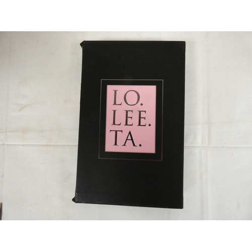 280 - NABOKOV VLADIMIR.  Lolita. Illus. by Federico Infante. Orig. dark cloth in slip case. Foli... 