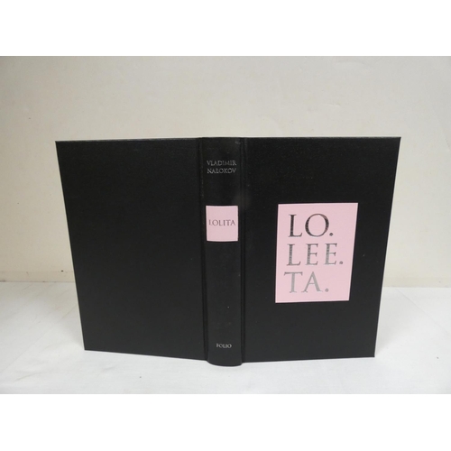 280 - NABOKOV VLADIMIR.  Lolita. Illus. by Federico Infante. Orig. dark cloth in slip case. Foli... 