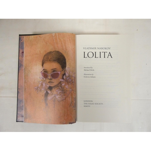 280 - NABOKOV VLADIMIR.  Lolita. Illus. by Federico Infante. Orig. dark cloth in slip case. Foli... 