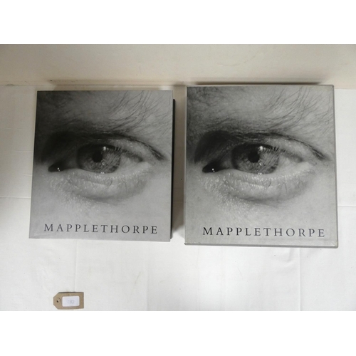 282 - DANTO ARTHUR C. (Ed).  Mapplethorpe. Fine photo illus. Large quarto. Silver grey cloth in ... 