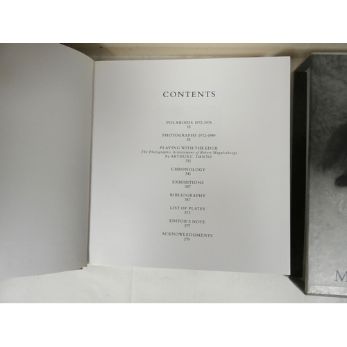 282 - DANTO ARTHUR C. (Ed).  Mapplethorpe. Fine photo illus. Large quarto. Silver grey cloth in ... 