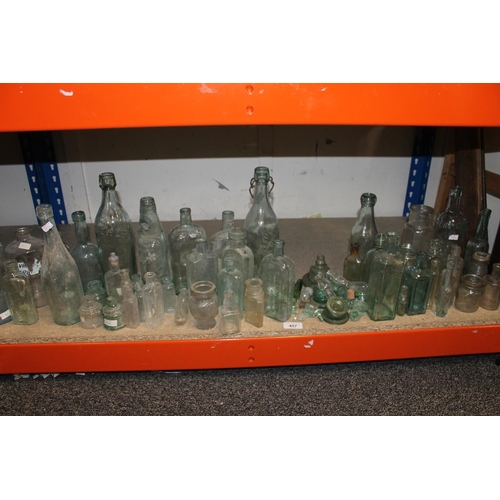 457 - Antique glass bottles.