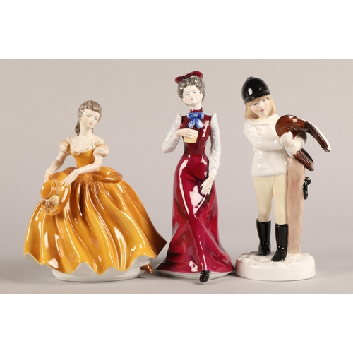 4 - Three Coalport figurines to include Teresa, The Riding Lesson, and Charlotte (3)