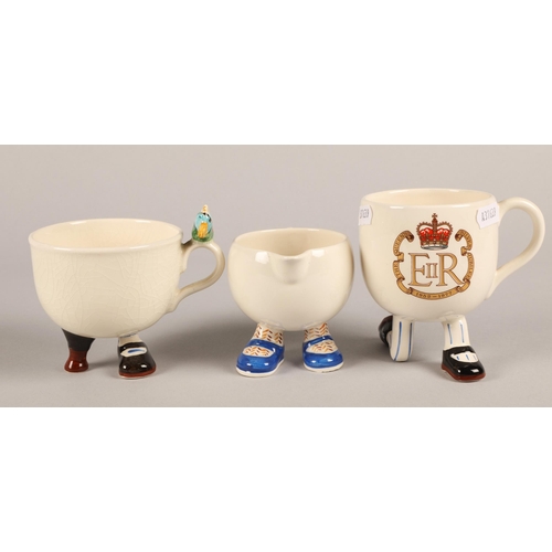 6 - Collection of Carlton Ware Walking Ware to include coffee pot, five mugs, cream jug, and three egg c... 