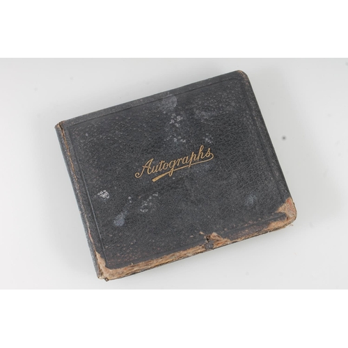 634 - Early 20th century autograph album belonging to Adam Thomas with entries including Great War Armisti... 