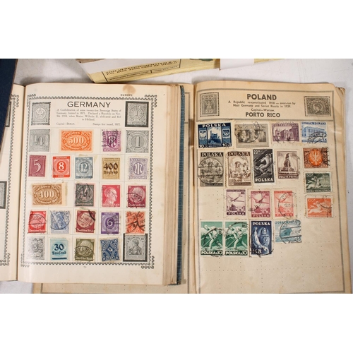 639 - Stamp collection held across four albums to include Treasure Trove Stamp Album, The Royal Illustrate... 