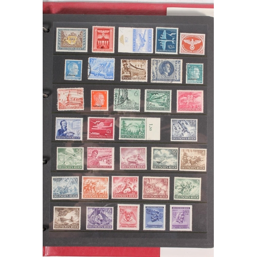 647 - Stamp collection held in one album to include mint German stamps with control margins and border edg... 