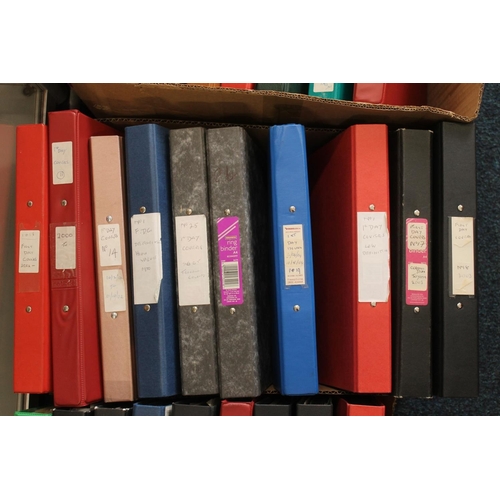 666 - Stamp collection held over 28 ring binder folders, a mix of 20th and 21st century first day covers F... 