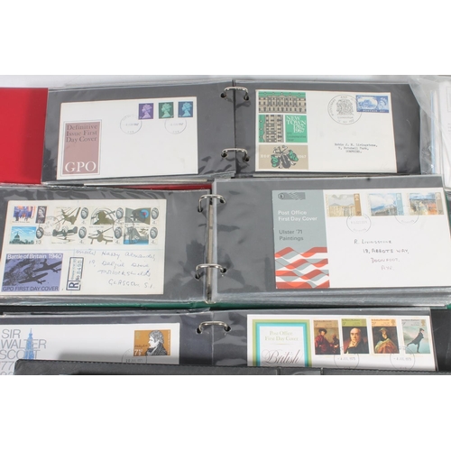 669 - GREAT BRITAIN GB first day cover collection spanning 1961-1986, held over four albums and loose, aro... 