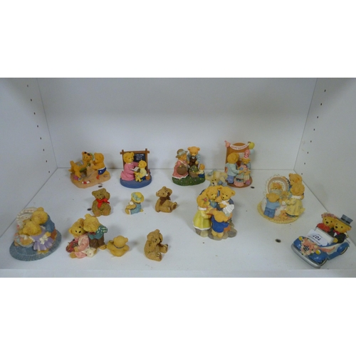 107 - Collection of Avon 'Lovable Teddy' figures.