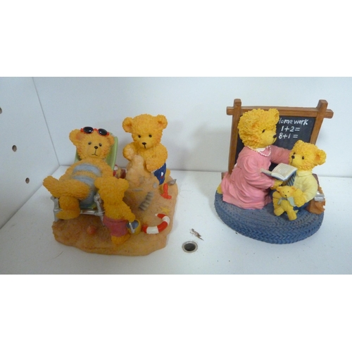 107 - Collection of Avon 'Lovable Teddy' figures.